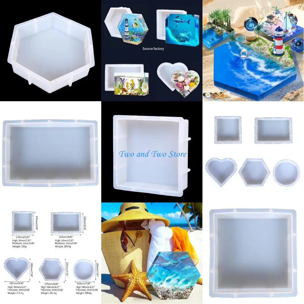 

HX6F Geometry Love Resin Mold,Silicone Epoxy Resin Casting Molds for DIY Craft,Table Decoration,Home Decor,Handmade Gifts