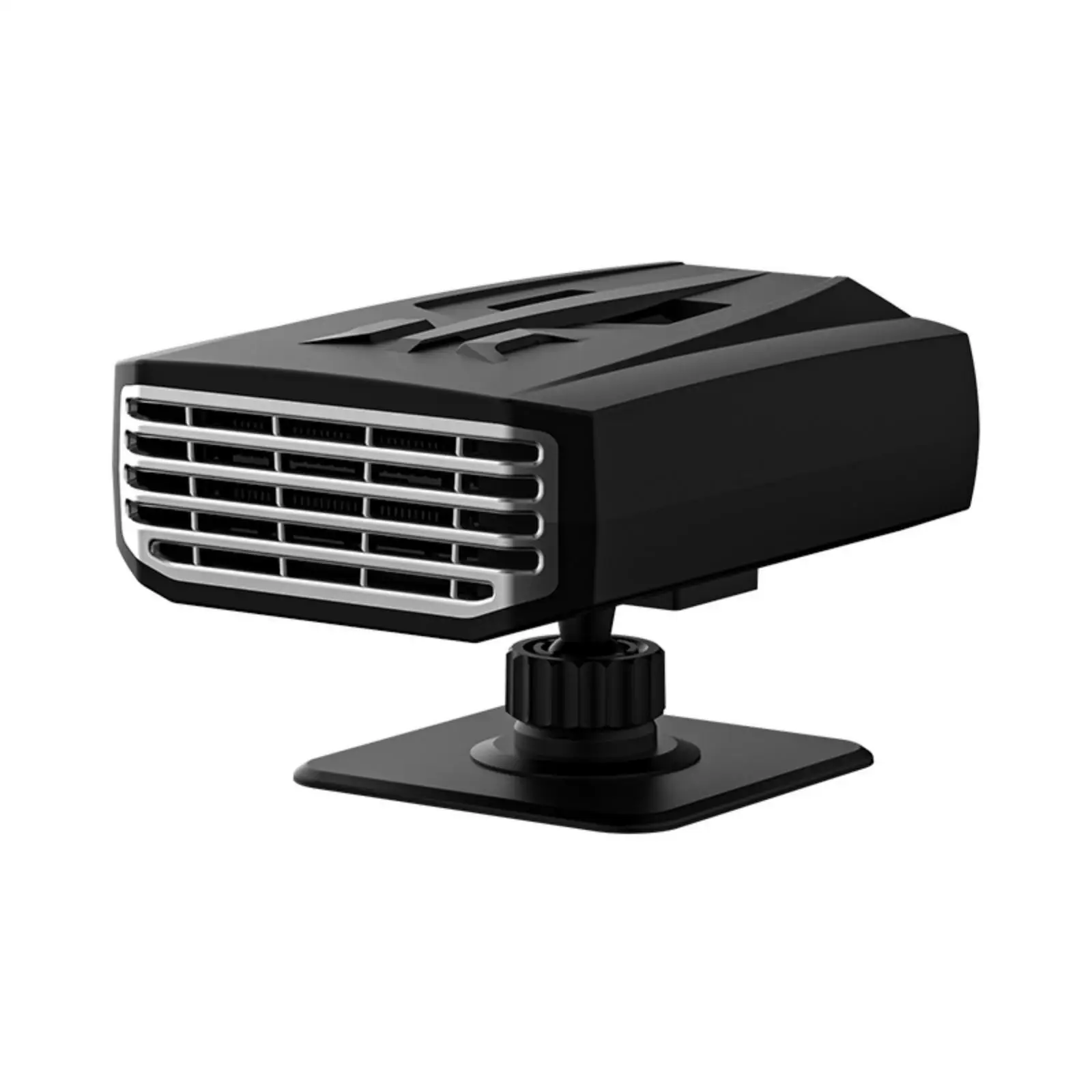 12V Car Heater Defogger for Windshield with Flexible Base and Warm Air Fan for Auto Glass