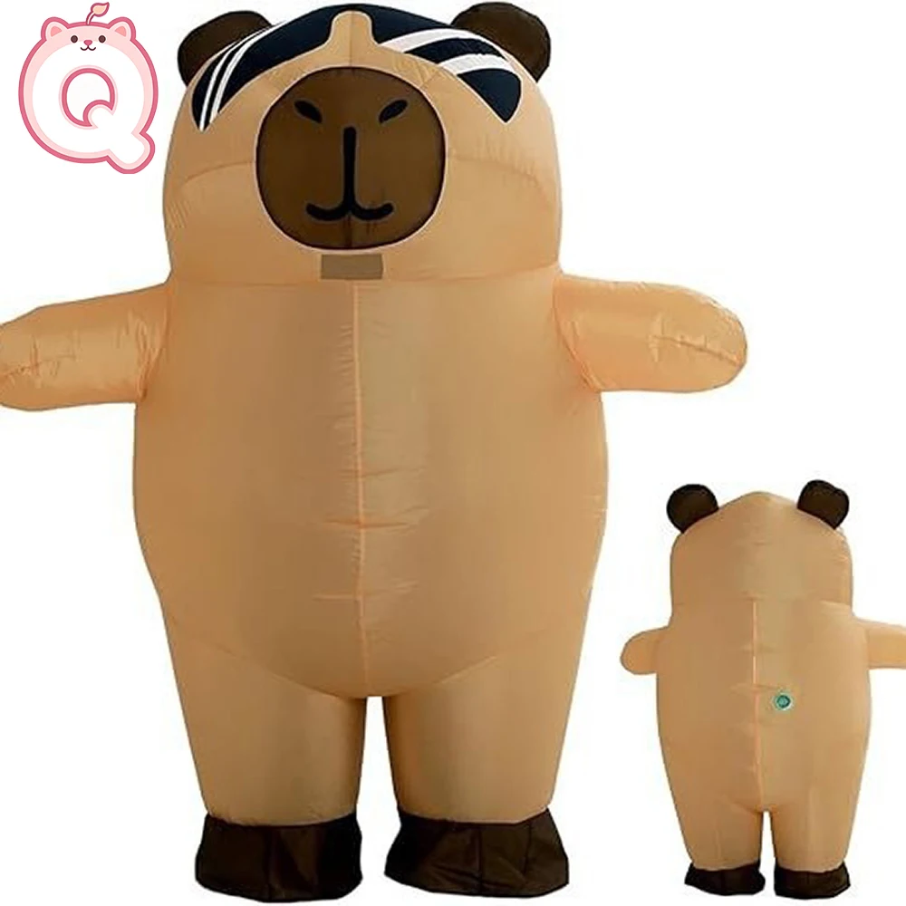 

Halloween Capybara Inflatable Costume Birthday Party Surprise Game Cosplay Prop Clothing Wedding Walking Cartoon Doll Clothes