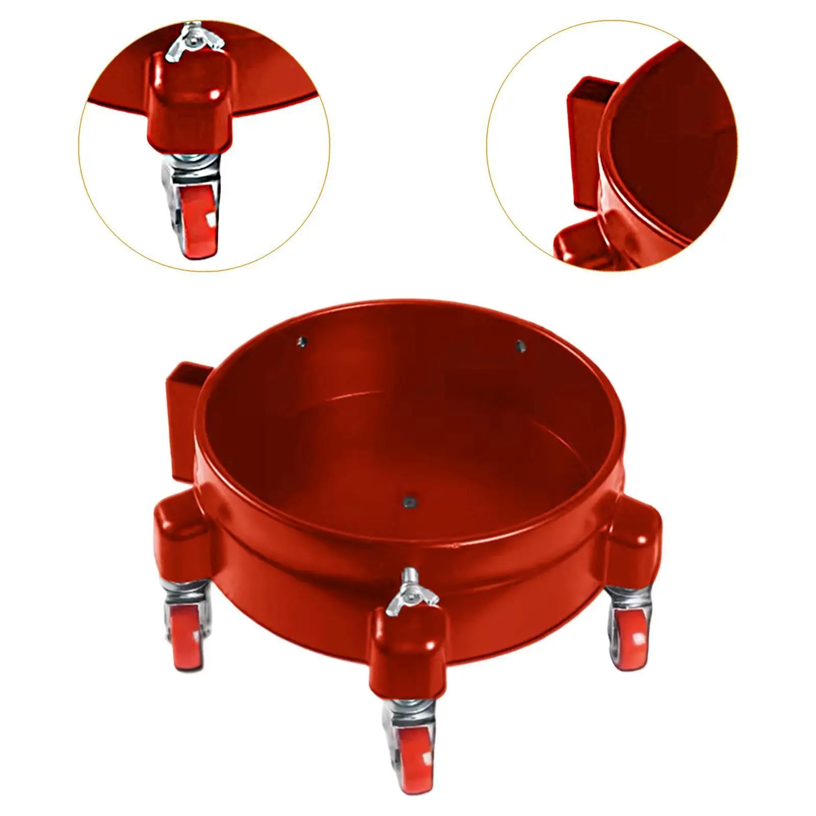 Premium Car Wash Bucket Dolly with Wheels PP Construction Easy Move Holder for Auto Detailing Tasks view 5