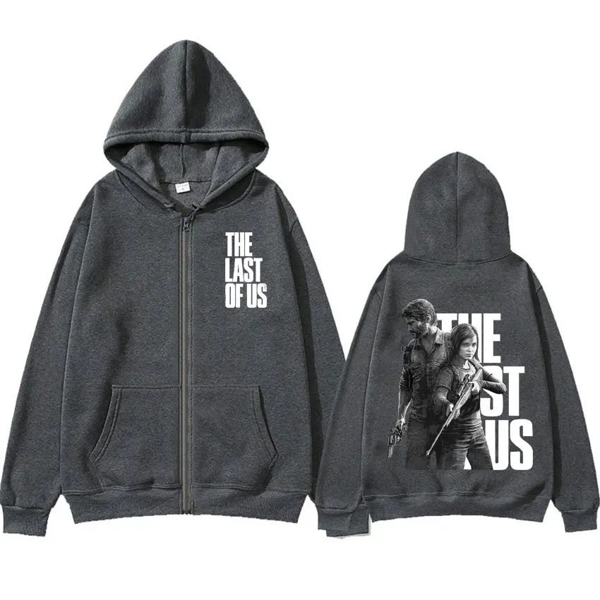 The Last of Us Save Who You Can Save Zipper Sweatshirt Men Women Fashion Vintage Zip Up Hoodie Casual Fleece Coat Jacket Hoodies