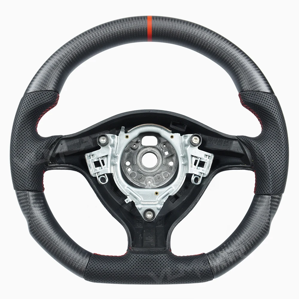 Factory Custom Carbon Fiber Car Steering Wheel for Volkswagen Golf 4 Mk4 GTI Passat B5 Without airbags
