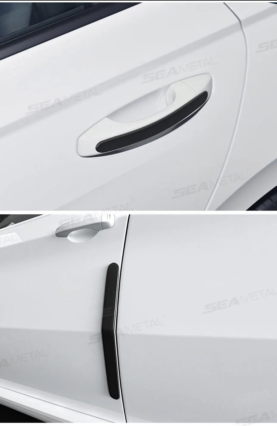 SEAMETAL 4PCS Auto Tür Stoßstange Streifen Auto Körper Schutz Anti-scratch Schutz Streifen Stoßstange Tür Körper Schutz Erweiterte streifen – Detail 12