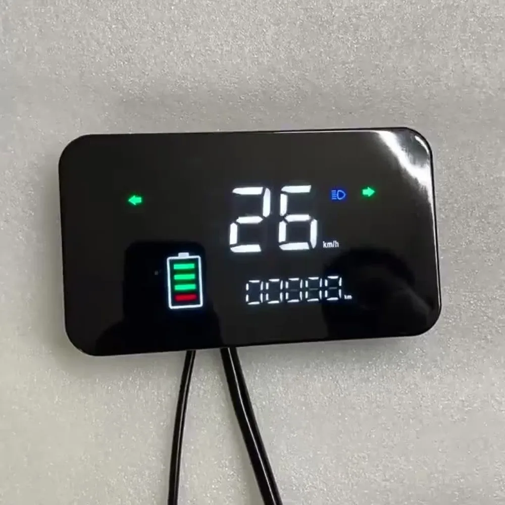 Plastic Electric Vehicle LED Display Digital 48V 60V 72V Speedometer Screen Multi-Voltage Waterproof Instrument Control Panel