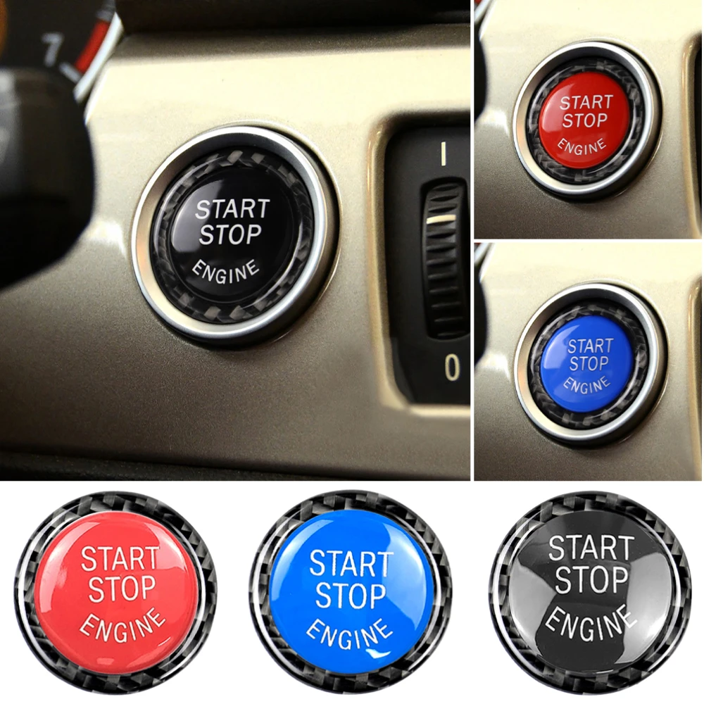 

Car Start Stop Button Replace Cover Trim Sticker for For BMW E90 E92 E93 320i Z4 2009-2012 Car Interior Styling Accessories