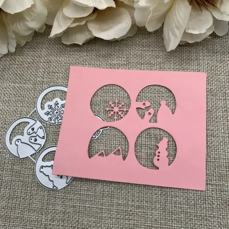 Penguin Snowman Decoration Metal Cutting Dies Stencils For DIY Scrapbooking Decorative Handcraft Die Cutting Template Mold
