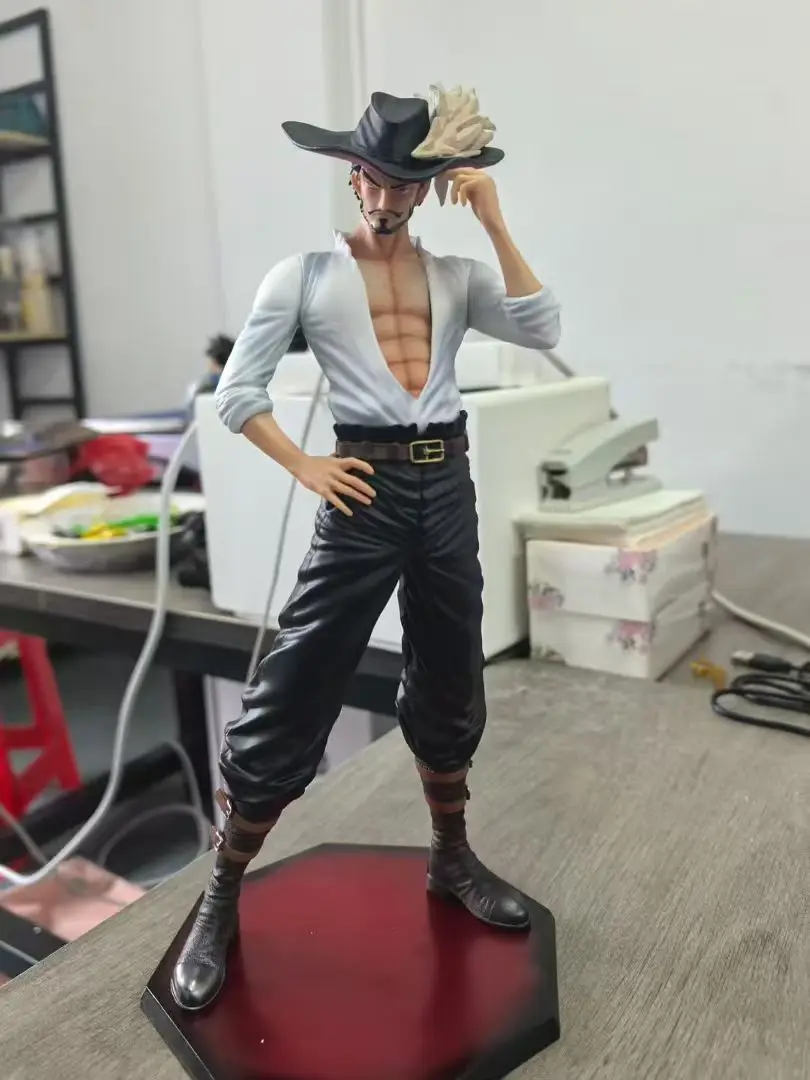 One Piece Dracule Mihawk Oka Shichibukai Figur Anime PVC Figur Aksi Mainan Lucu Koleksi Boneka Model Dekorasi Hadiah Mainan