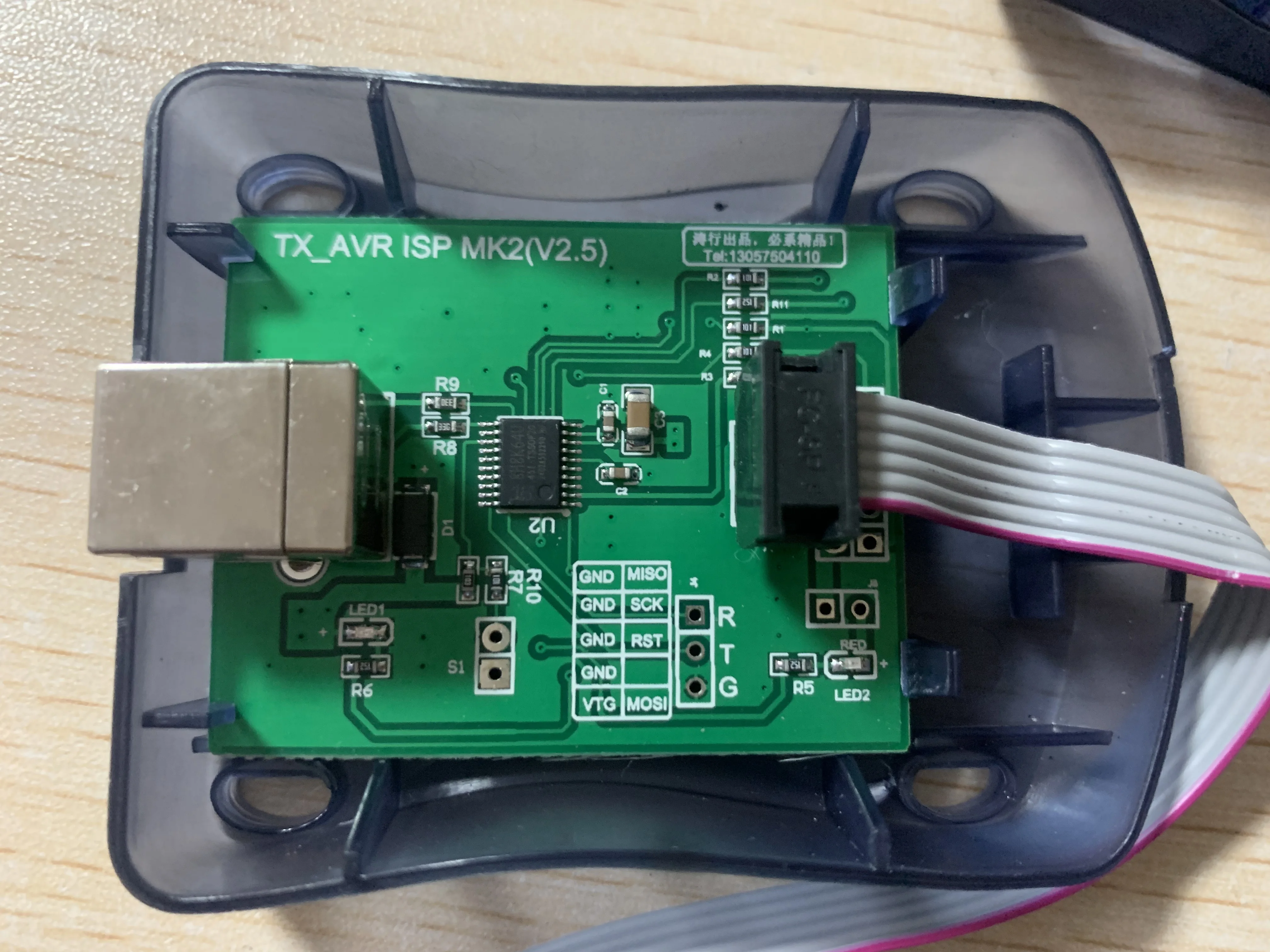 1 مجموعة AVRISP STK500 AVR مبرمج USB Atmaga Attiny AVR ISP MKII XP2 AVR ISP mk2 USB AVRISP مبرمج داخل النظام يدعم AVR