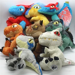 25cm Jurassic Dinosaur Plush Toy Lifelike Triceratops Ankylosaur Stegosaur T-rex Pterosaur Dragon Doll Cartoon Soft Kids Gift