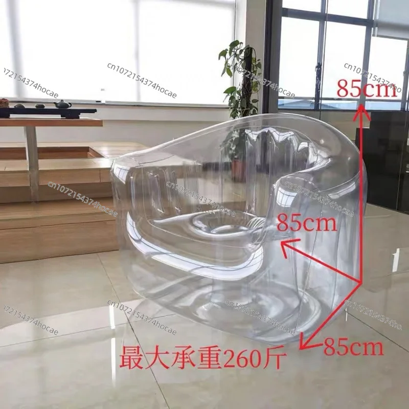 Internet Celebrity Transparent Ins Wind Inflatable Queen Sofa European Art Single Chair Creative Photography Props