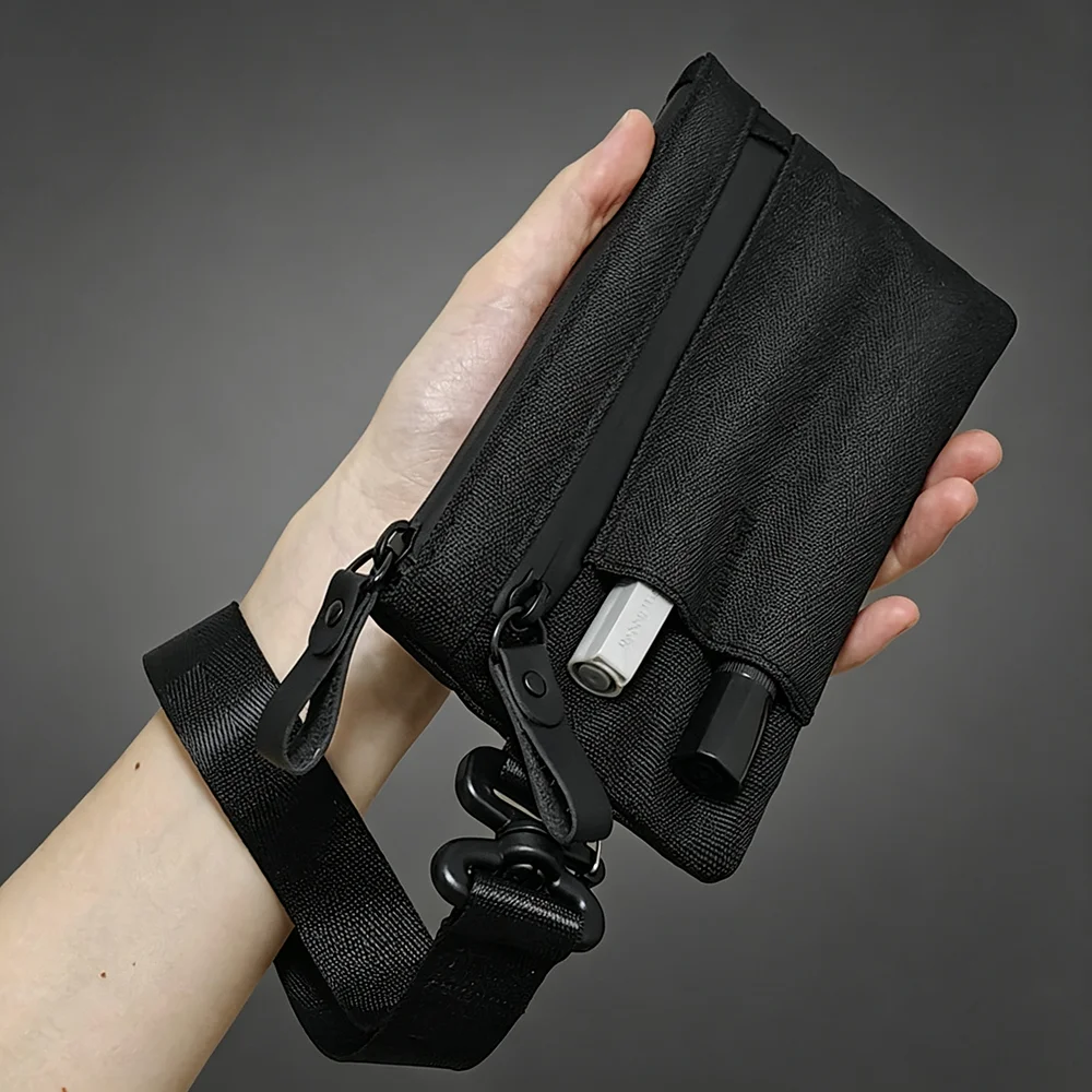 Durable Clutches Phone Hold Wallet Card Holder Purse Zipper Large Capacity Long Clutch Wallets for Men with Hand Strap - view 3