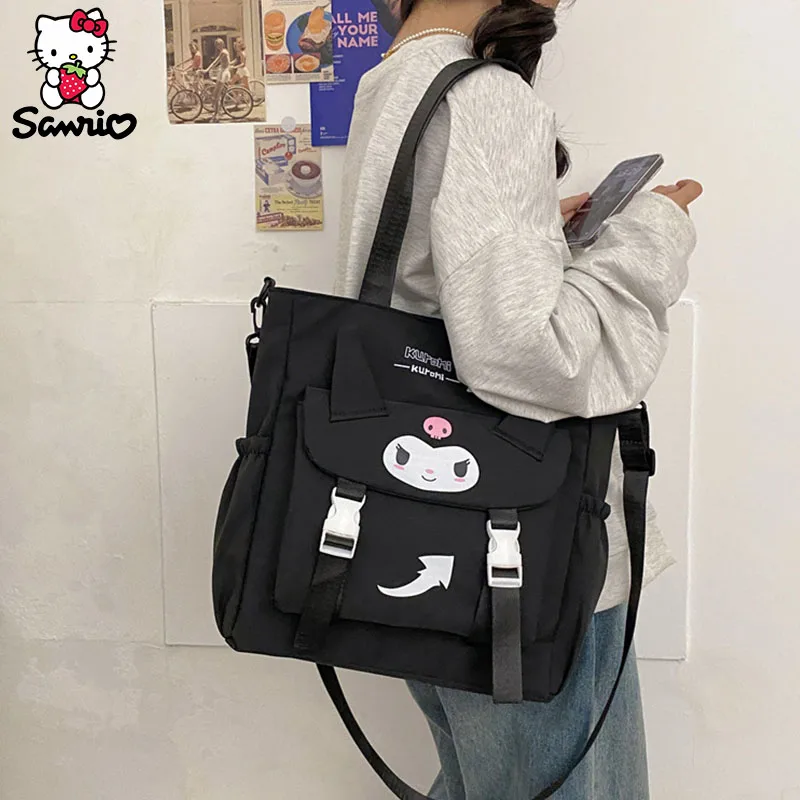 Kawaii Sanrio Crossbody Bag Kuromi Messenger Storage Makeup Pouch Student Shoulder Schoolbag Backpack Women Bagpack Girl Gift