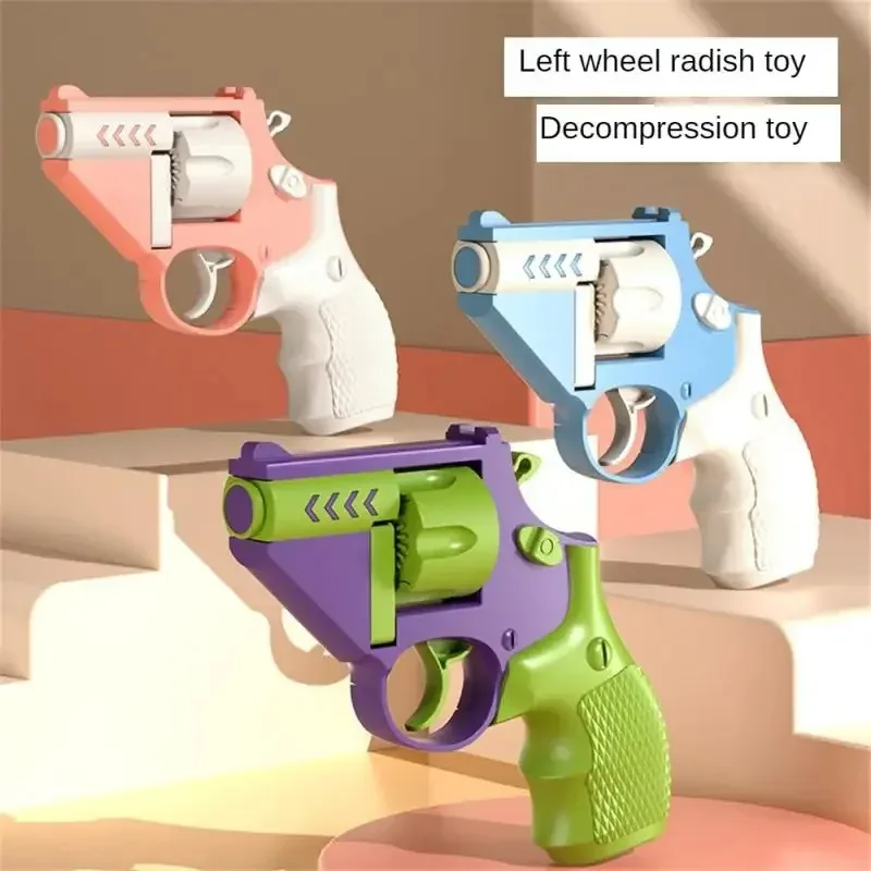 Rotatable 3D Printed 1911 Mini Fidget Blaster Portable Stress Relief Sensory Hand Fidget Toy Desktop Decompression Gift for