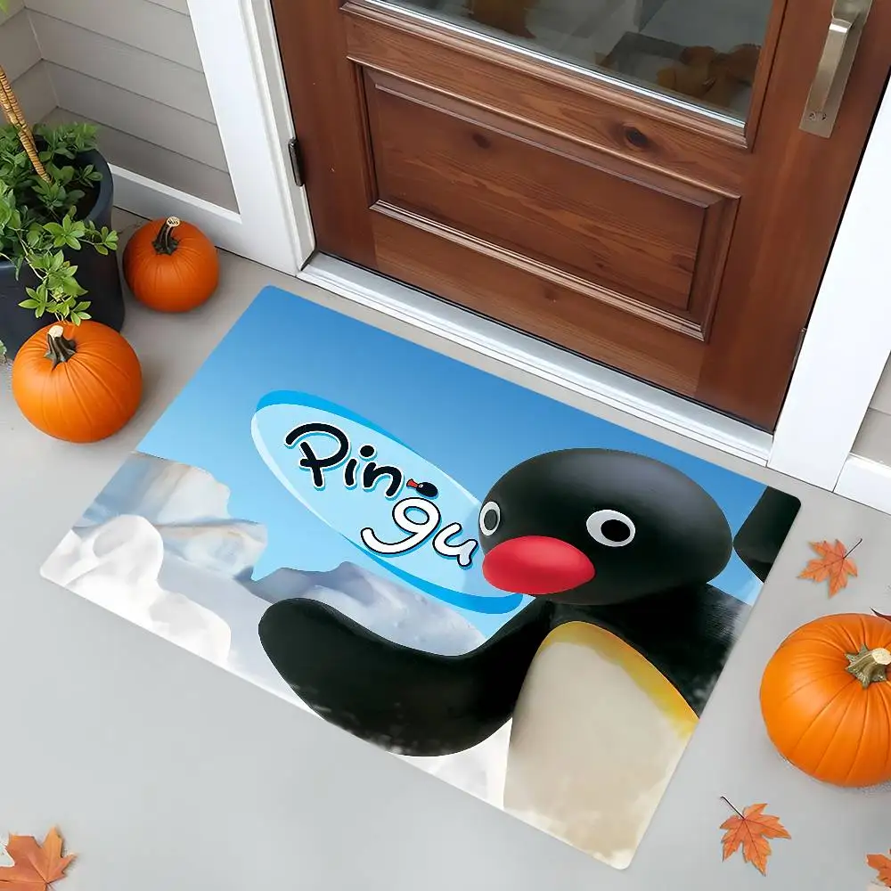 P-Pin-guS CuteS Cartoon Kitchen Mat Washable Non-Slip Living Room Sofa Chairs Area Mat Kitchen Toilet Rug