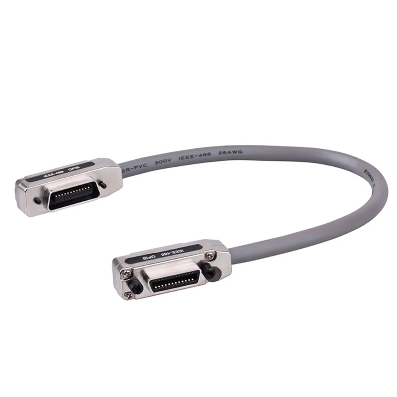 Durability PVC Coating IEEE488 Cable GPIB Data Cable Compliant with IEEE488 Standard for Secure Connection 800cm/600cm