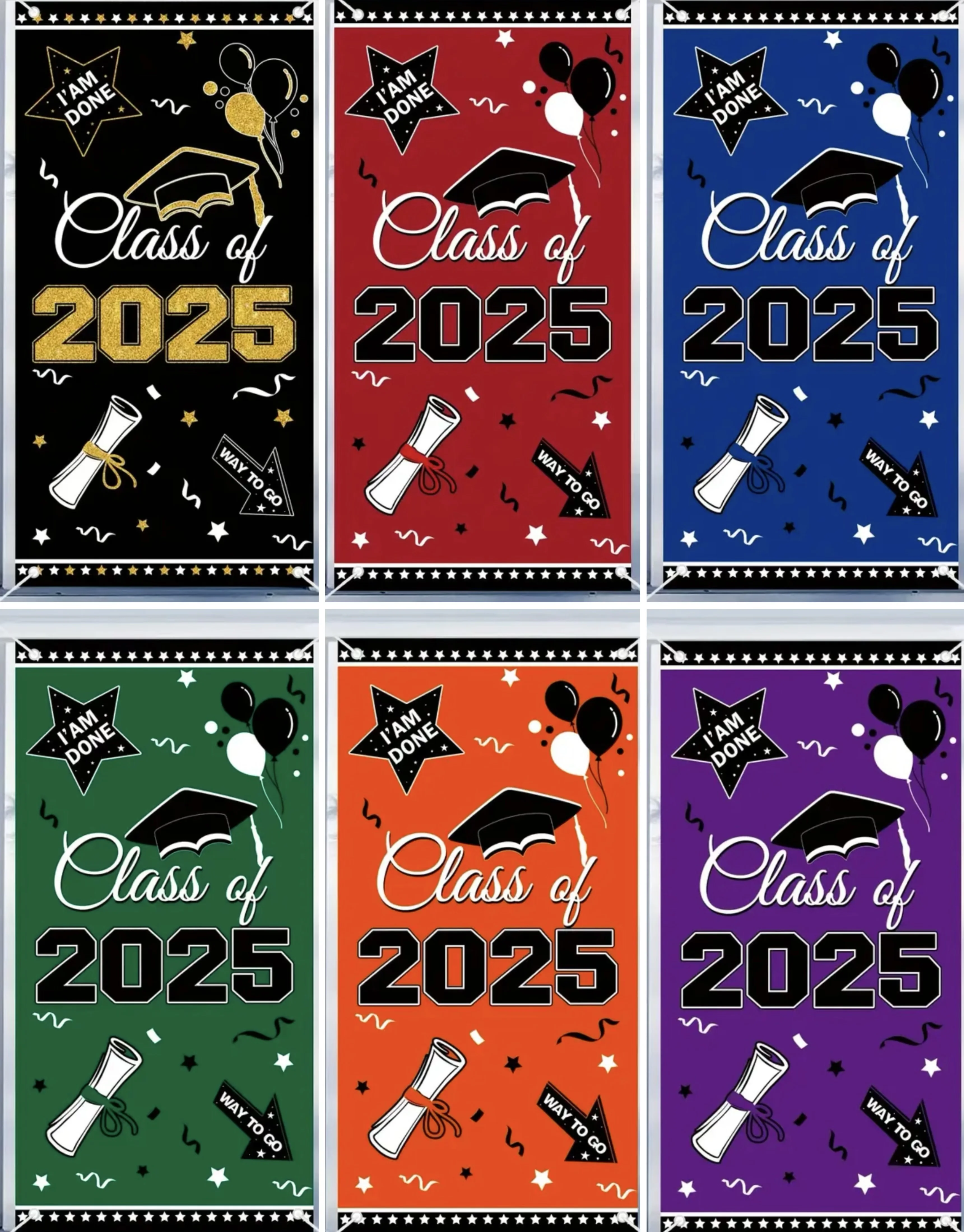 

2025 Graduation Season Theme Background Graduation Decor Door Flag Graduation Class Party Multi purpose Door Curtain Backdrop