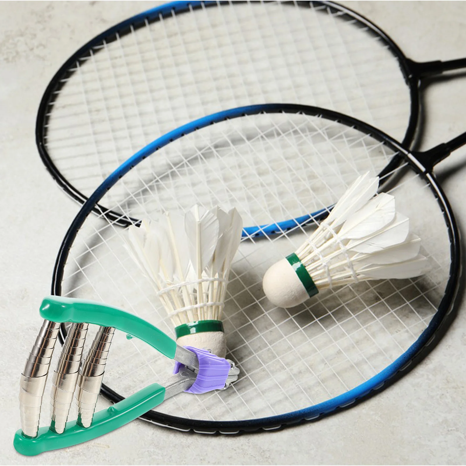 Green Badminton Tennis Stringing Machine Manual Clamp Tension Tool Racket Stringing Device Sports Supplies Racket Machine