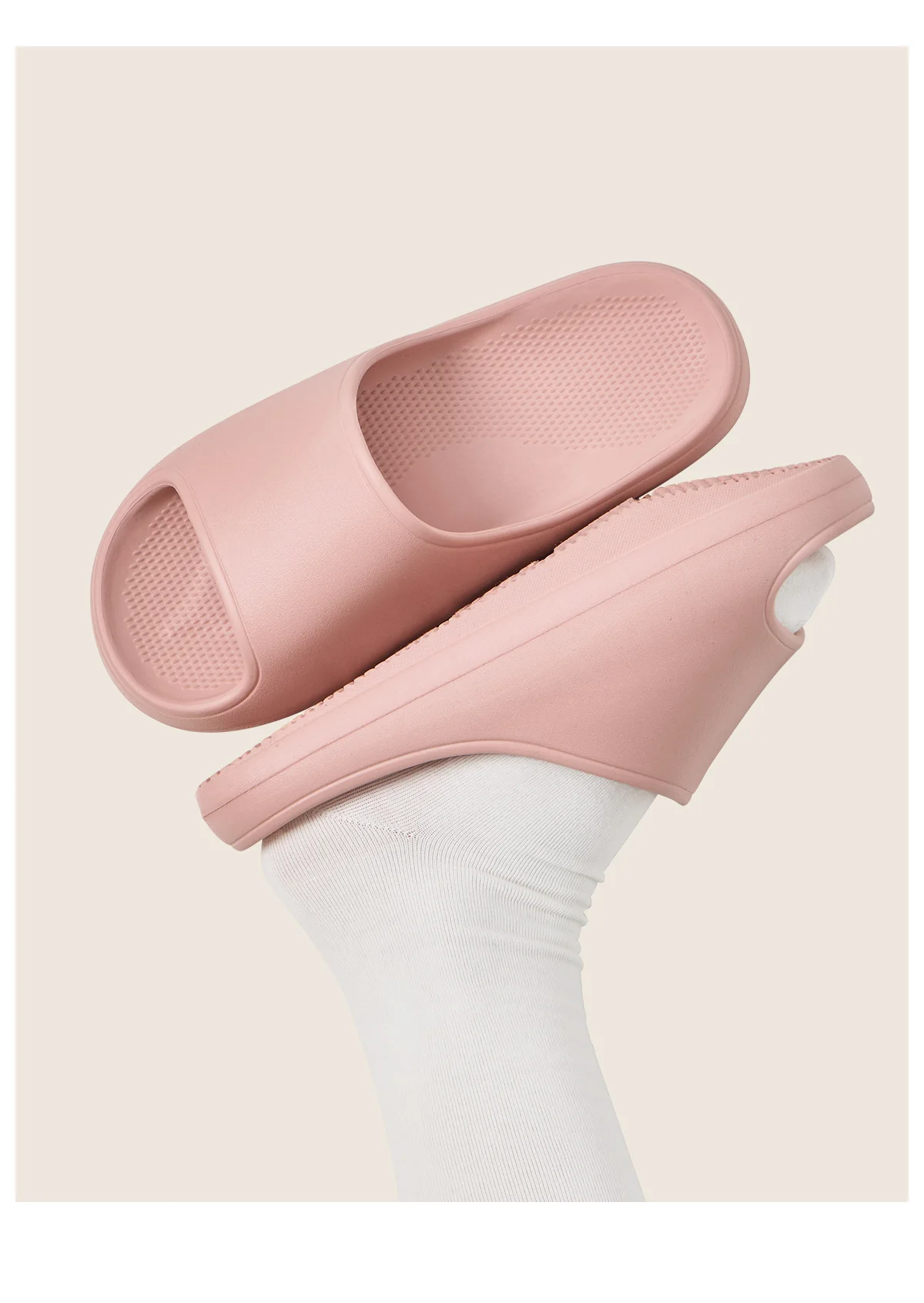 Women Arch Support Recovery Slides Orthopedic Negative Heel Slippers Soft EVA Non-slip Textured Footbed Sandals For Ladies Foot