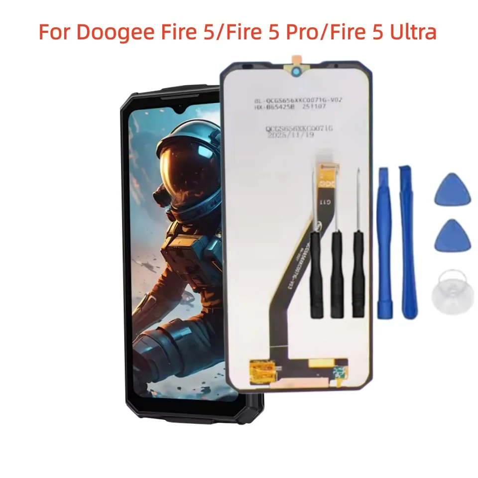 New For Doogee Fire5 Fire 5 Pro/Fire 5 Ultra Cell Phone LCD Display Touch Screen Assembly Digitizer Glass Repair Replacement