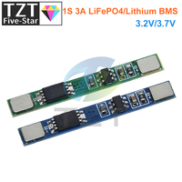 TZT 1/5/10PCS 1S 3.2V 3.7V 3A LiFePO4 / Lithium Li-ion BMS PCM Battery Protection Board Pcm For 18650 32650 Battery Packs
