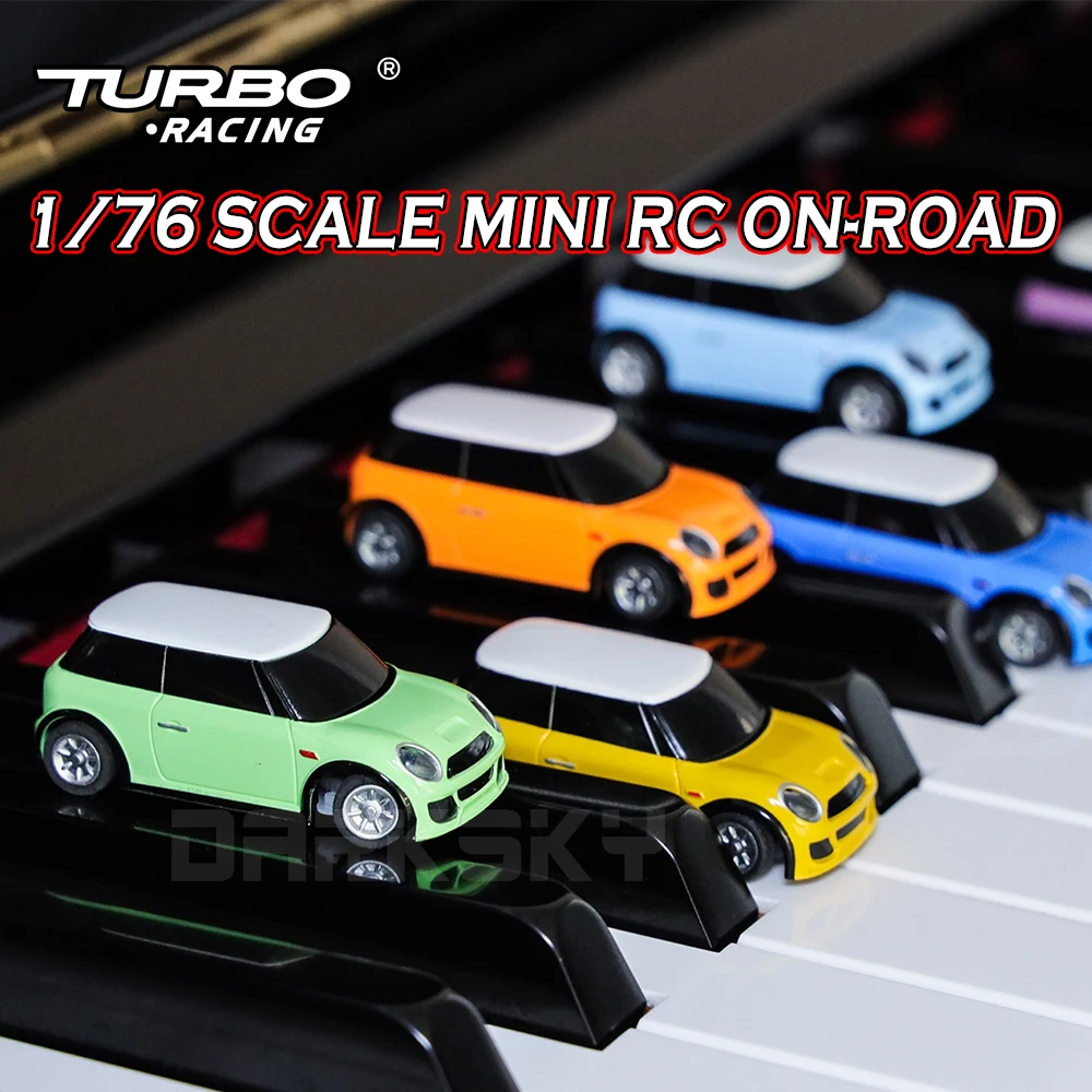 

Turbo Racing C10 Mini RC On-road 1/76 Scale Desktop RC Electric Remote Control Model Cars 2.4GHz RTR Adult Children's Toys