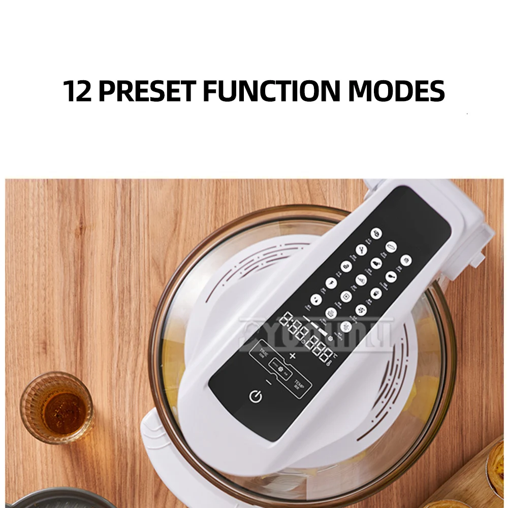 

2025 10L Air Fryer Household Glass Large Capacity Visible Air Fryer Multifunctiona Electric Fryer