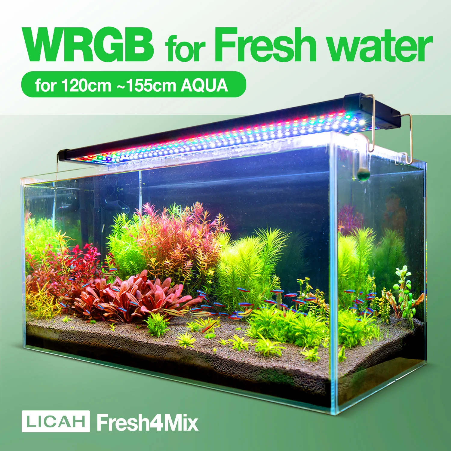 

LICAH WRGB Light for Aquatic Plants / Fresh Water / 120~155cm Free shipping