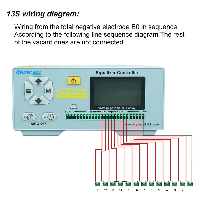 Heltec 2-24S 8A Aktive Equalizer Balancer mit Spannung Mess Lifepo4 Lithium Lipo für Batterie Equalizer Reparatur Instrument