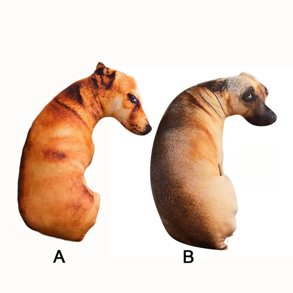 ثلاثية الأبعاد نابض بالحياة الحيوان لطيف بيند الكلب المطبوعة رمي وسادة مضحك الكلب رئيس تأثيري الأطفال المفضلة لعبة وسادة للمنزل