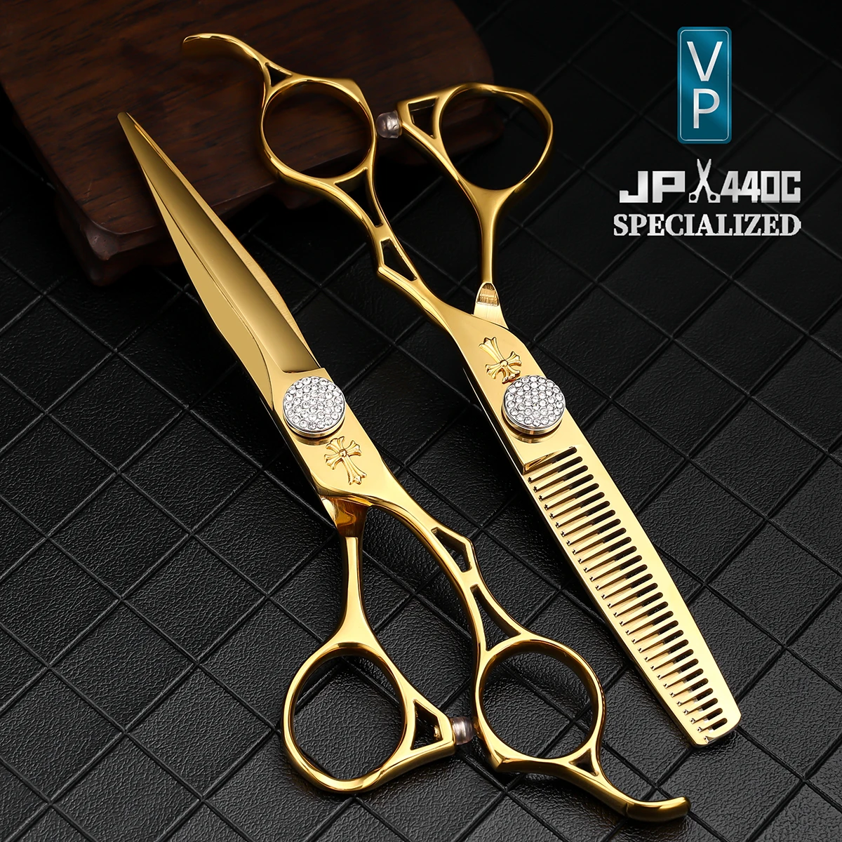 

VP Haircutting Barber Tools Salon Hairdresser Tools Thinning Shears Hair Cutting Set 6.0 Inch Professional Hairdressing Scissors