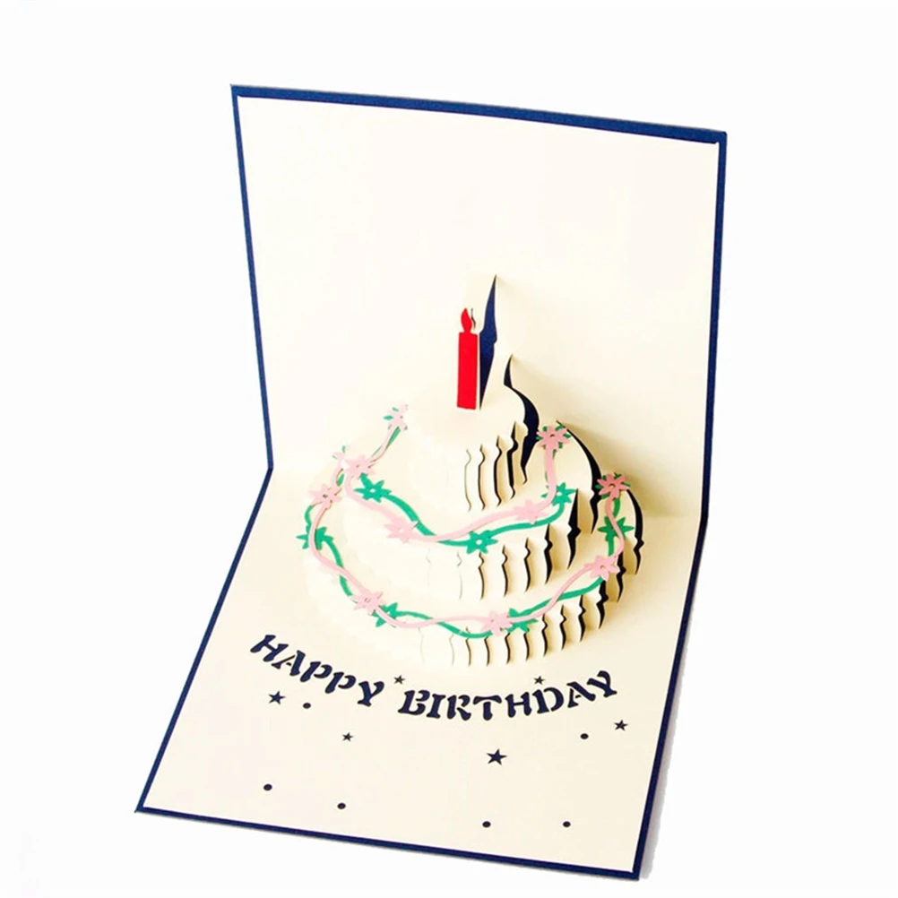 3D card birthday card cake card up greeting cards
