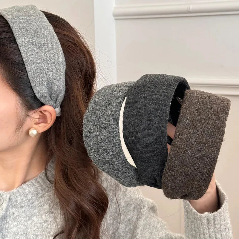 

Шерстяная вязаная повязка на голову, повязки для волос для женщин и девочек, широкие ленты для волос, ободки, обручи для волос, резинки для волос, аксессуары для волос, модная зима