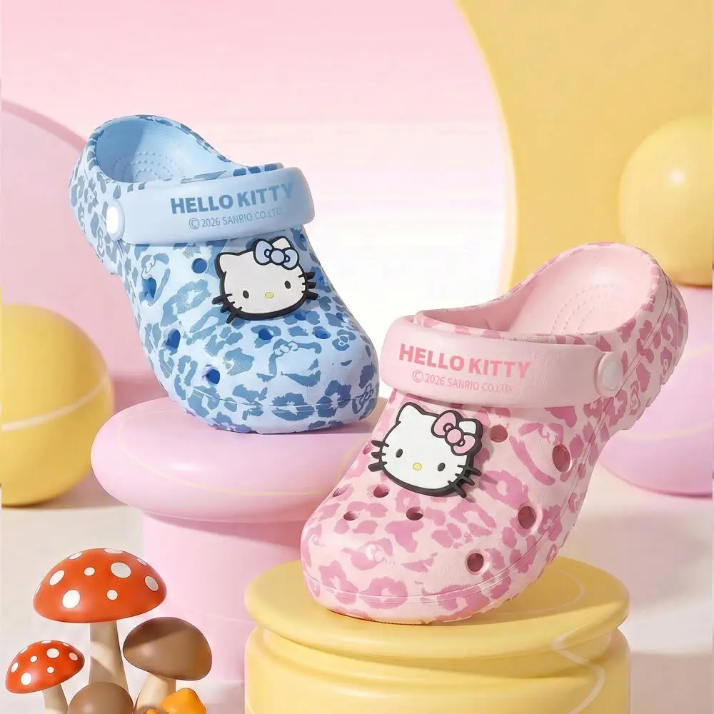 

Sanrio Kawaii Summer Slippers Hello Kitty Woman Home Shoes Anime Cartoon Cute Kt Girls Thicken Outdoor Slippers Beach Sandals