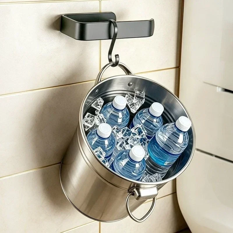 Adhesive Toilet Paper Holder Kitchen Roll Towel Rack Napkin Dispenser Absorbent Stand Tissue Hanger Bathroom Accessories