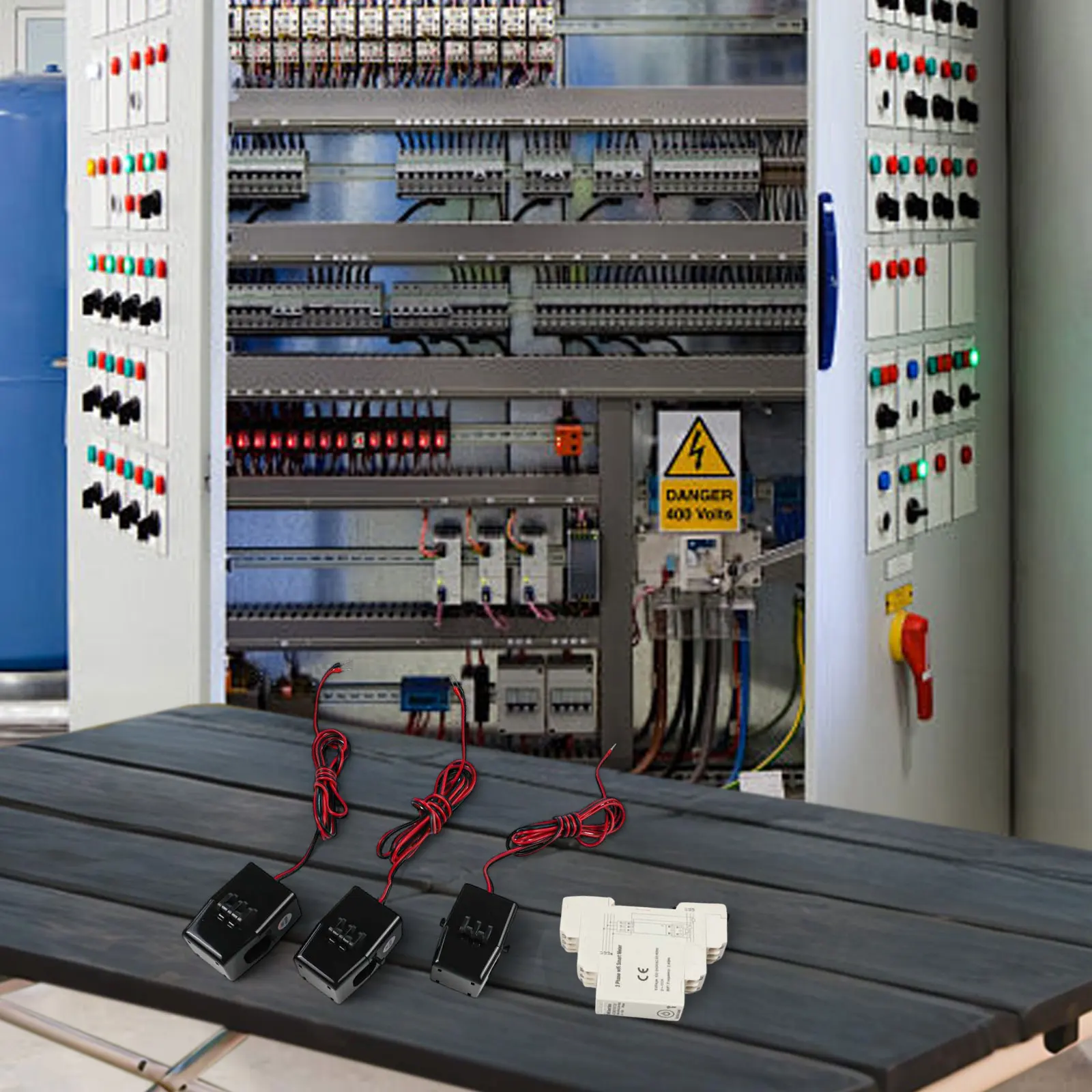 3 Phase Monitor AC 3x230V 400V WIFI Power Monitor Multi-User Sharing Real-Time Monitoring Bi-Directional Measurement