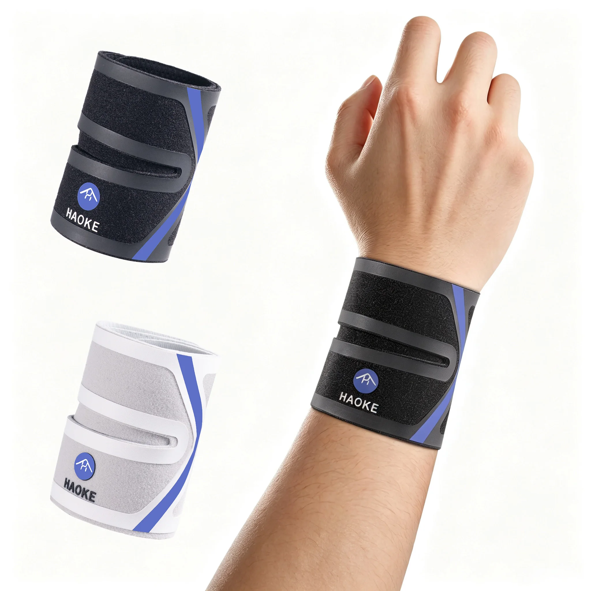 Breathable Wrist Support Wrap, Adjustable TFCC Wrist Brace, Compression Wrist Strap for Sports Workout, Fits Left & Right Hand
