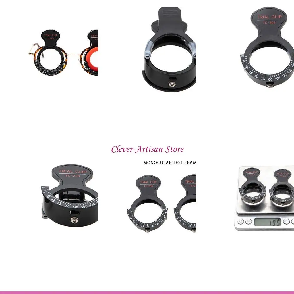 

E06B Optical Test Frame Adjustable Comfortable to Wear Single Eye Test Frame 1 Pair