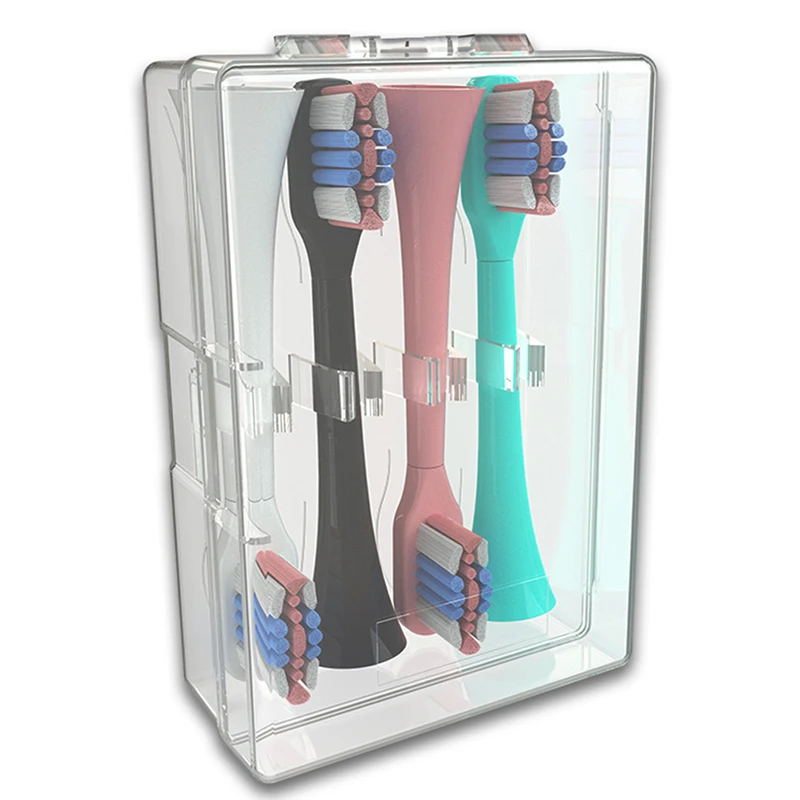 

Чехол для хранения насадки электрической зубной щетки, прозрачная дорожная портативная коробка, универсальный держатель