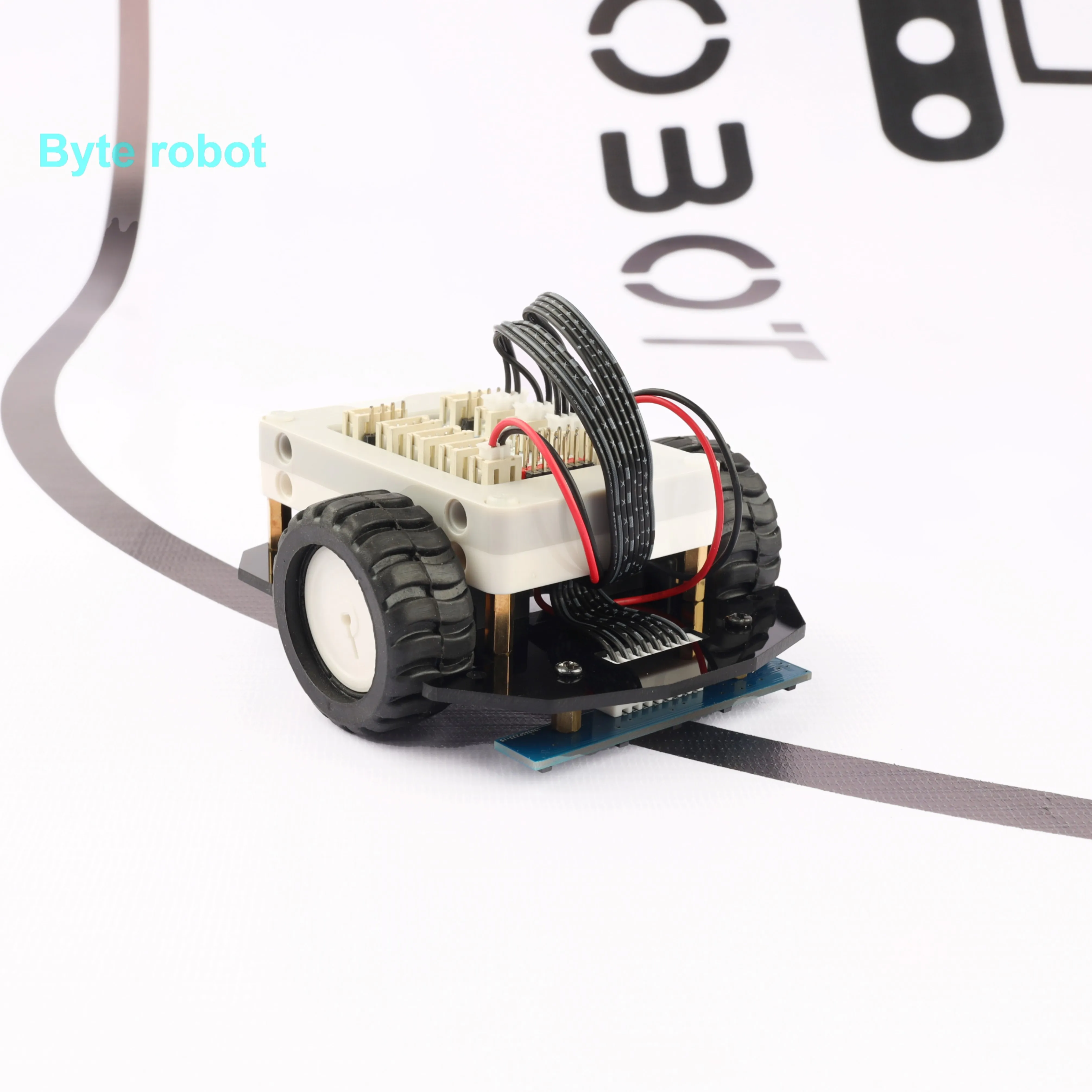 2WD Patrol Robot Car with Motor Obstacle Avoidance Trace Walking Maze for Arduino Robot DIY Kit for Mixly Programmable Robot Car