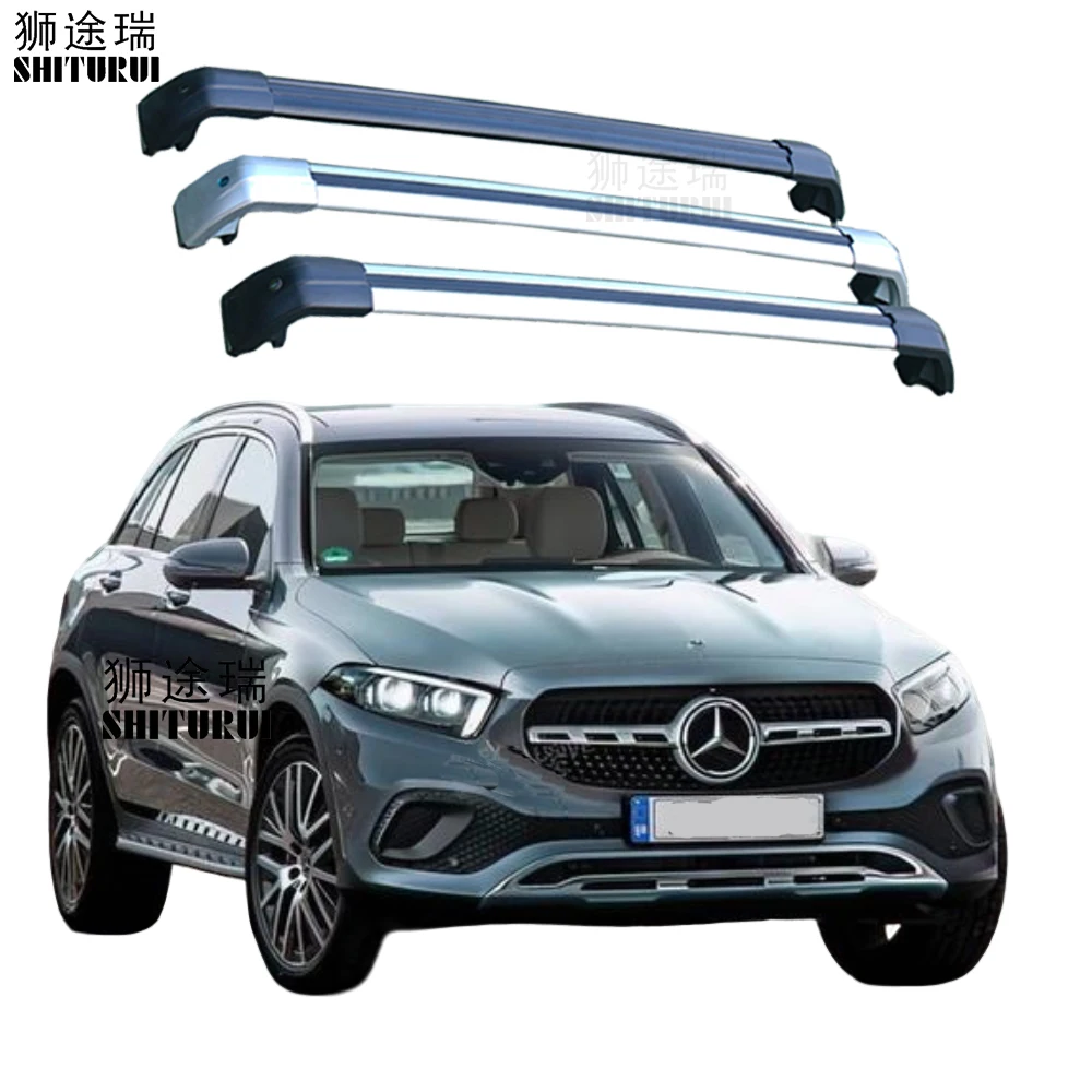 SHITURUI 2Pcs Roof Bars for Mercedes-Benz GLC SUV X254 2022 2023 2024 Aluminum Alloy Side Bars Cross Rails Roof Rack Luggage