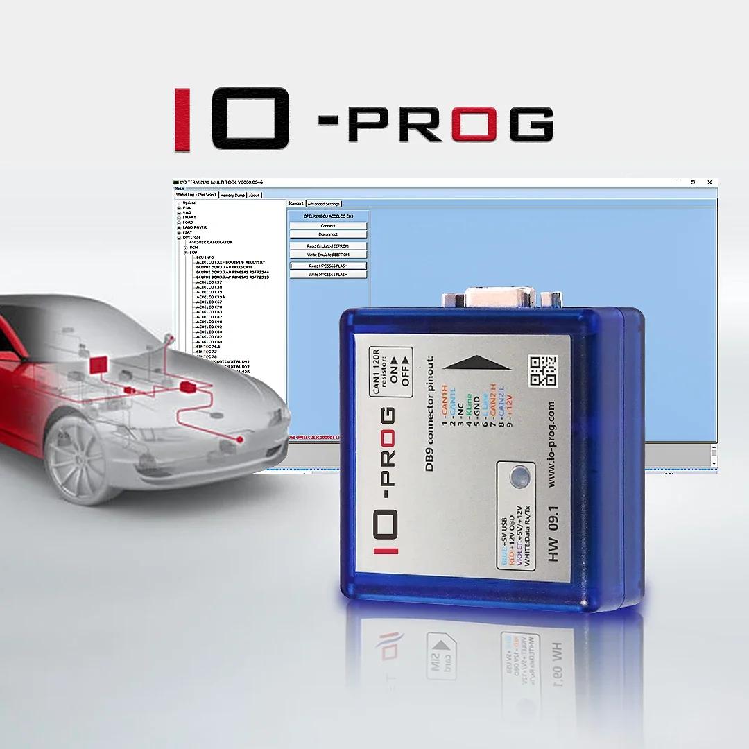 

Newest IO-PROG Programmer BD9 Connector Pinout IO Prog Basic Version color Pictures show