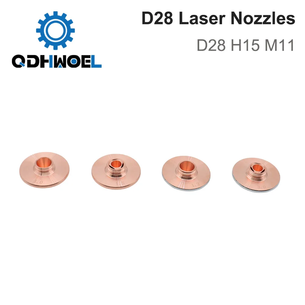 D28 H15 M11 High-Speed Double-Layer Nozzle Core for Fiber Laser Cutting Head