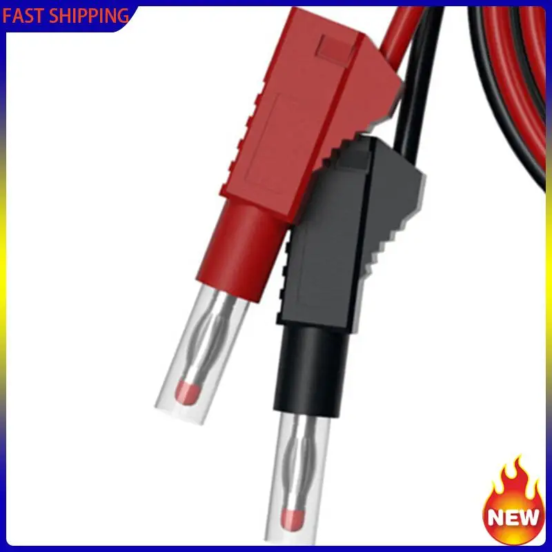 Especial 16Pcs Multi-Meter Test Leads Cable Jumper Wire Line Security 4Mm Banana Plug Retractable Test Tool Red Black