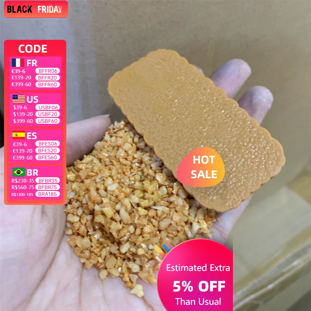 Modelo mixto de maní picado falso, adornos de decoración para hornear, migas de galletas decorativas, accesorios Diy, nueces de galleta, trozos para hornear