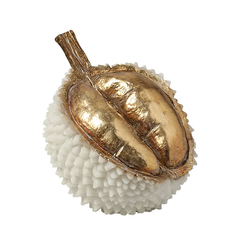 

CN Creative modern light luxury abstract durian resin ornaments model room restaurant desktop new and exotic handicrafts