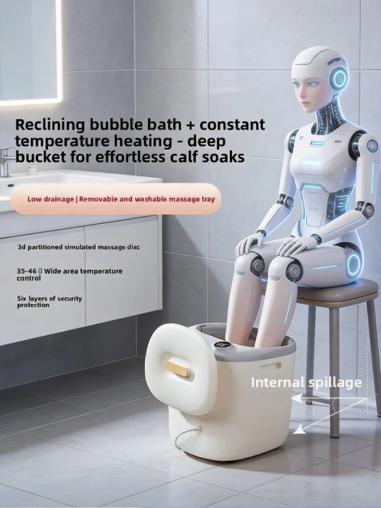 Deep Foot Soaking Bath Basin Intelligent Constant Temperature Heating Electric Massage Foot Spa Tub For Home Health Care