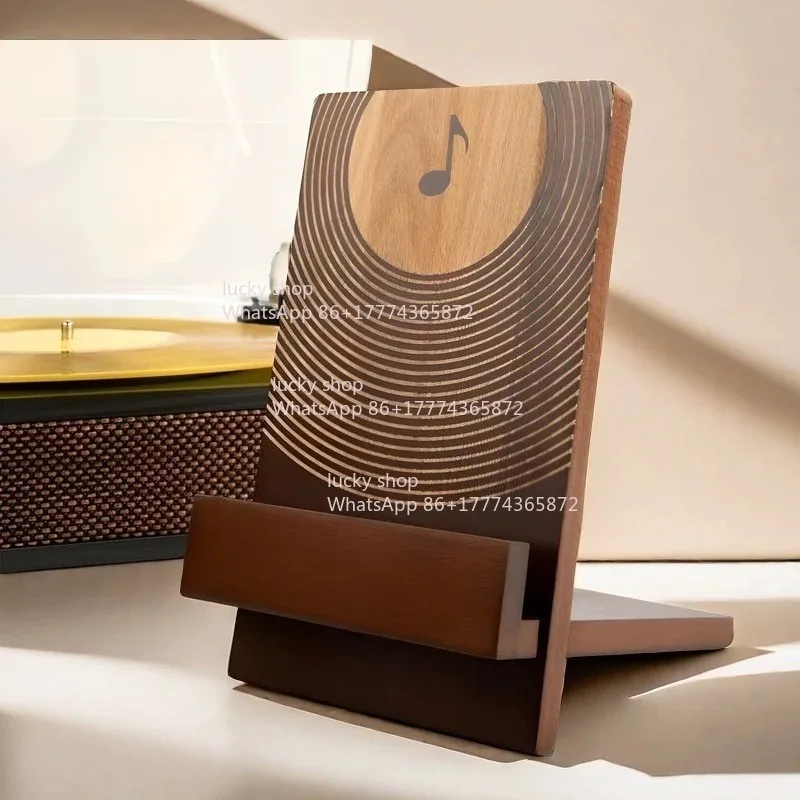 Foldable Vinyl Record Wood Burning Color Display Stand, Single Record Stand Display Stand, Put One