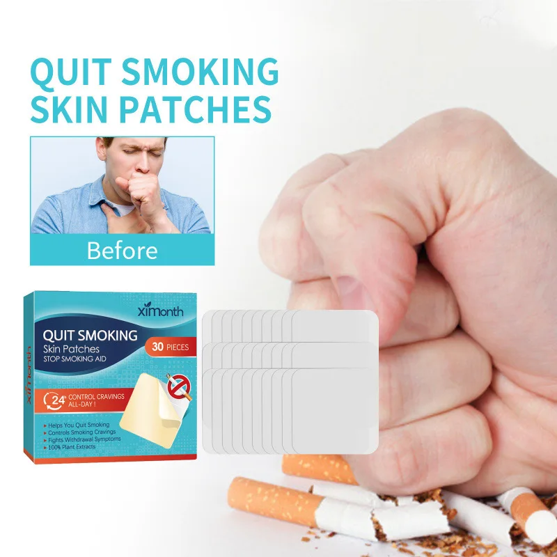 30Pcs Smoking Cessation Patch Health Patch Assisted Smoking Control Health Patch Say Goodbye To Cigarettes Nicotine Replacement