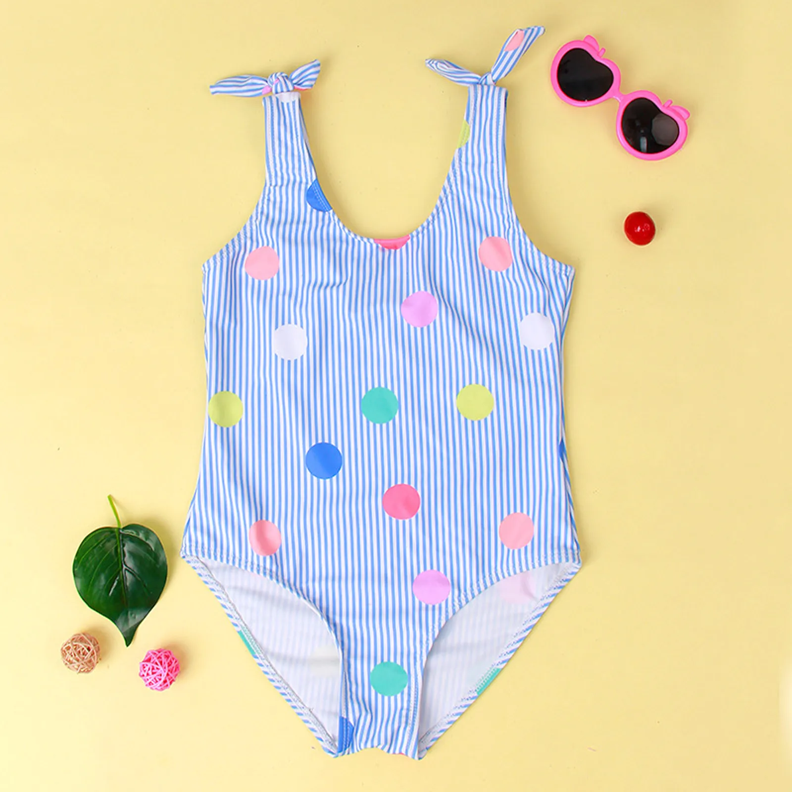 

Size 20 Swimsuit Toddler Girls Sleeveless Stripe Printing Beach Bathing Baby Suit Girls Swimwear Swimsuit Little Girl Swim Suit