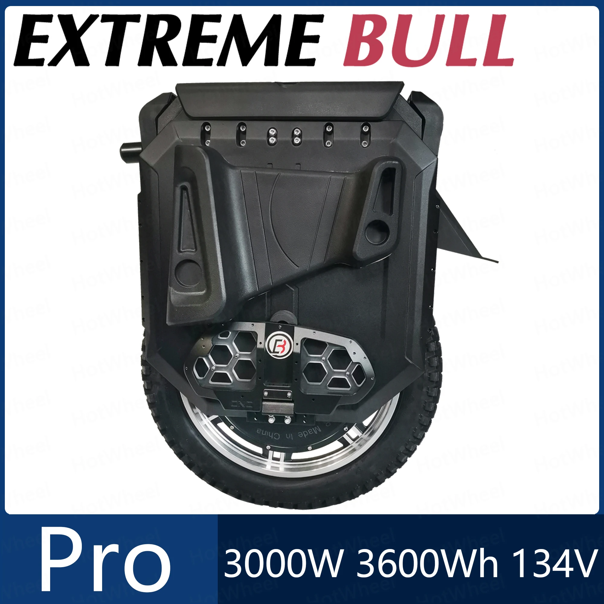 EXTREME BULL Commander Pro Electric Wheel 134V 3600Wh Battery 3000W C38 High Torque Motor Official Commander Pro E-Unicycle